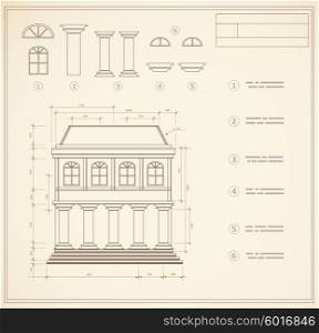 Plan facility and engineering print out home. Retro print