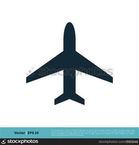 Plane, Airplane, Jet Icon Vector Logo Template Illustration Design. Vector EPS 10.