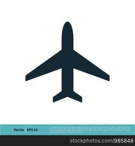 Plane, Airplane, Jet Icon Vector Logo Template Illustration Design. Vector EPS 10.