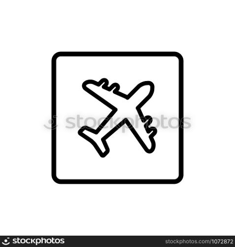 plane - aviation icon vector design template