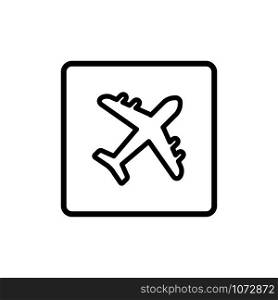 plane - aviation icon vector design template