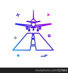 Plane icon design vector