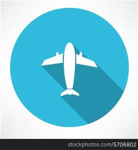 Plane icon. Flat modern style vector illustration
