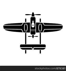 Plane icon. Simple illustration of plane vector icon for web. Plane icon, simple style
