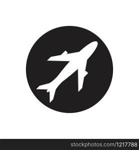 Plane icon vector, solid logo illustration