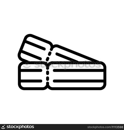 Plane icon vector tickets. A thin line sign. Isolated contour symbol illustration. Plane icon vector tickets. Isolated contour symbol illustration