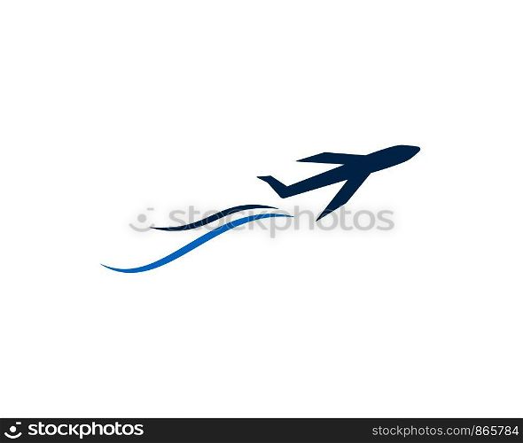 Plane logo vector templat