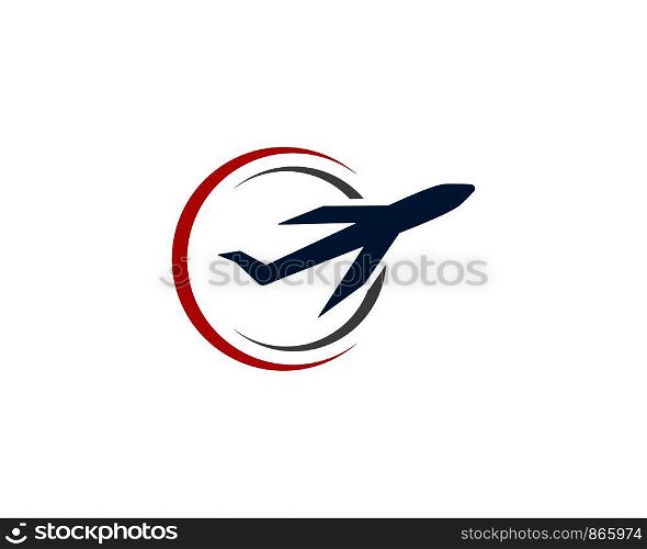 Plane logo vector templat