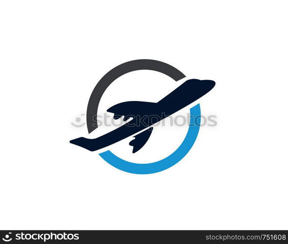 Plane logo vector template