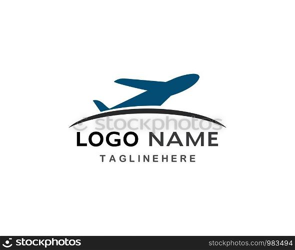 Plane logo vector template