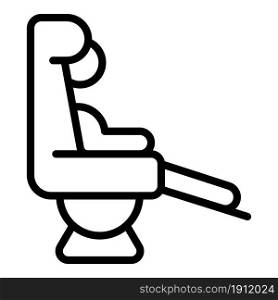 Plane seat icon outline vector. Airplane chair. Class flight. Plane seat icon outline vector. Airplane chair