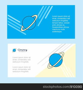 Planet abstract corporate business banner template, horizontal advertising business banner.
