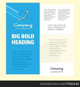 Planet Business Company Poster Template. with place for text and images. vector background