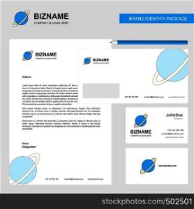 Planet Business Letterhead, Envelope and visiting Card Design vector template