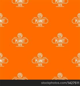 Planet cosmic pattern vector orange for any web design best. Planet cosmic pattern vector orange