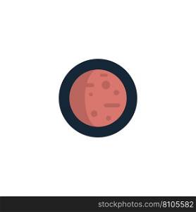 Planet creative icon flat from space exploration Vector Image