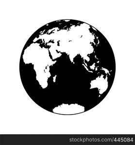 Planet Earth, flat icon for design and decoration.