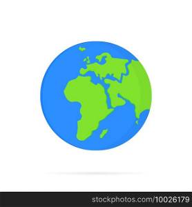 Planet Earth icon. For web banner, web and mobile, infographic. World map.. Planet Earth icon. For web banner, web and mobile, infographic. World map. Vector on isolated white background. EPS 10