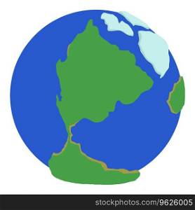 Planet earth icon isometric vector. Blue planet with continent and ocean icon. Environment concept. Planet earth icon isometric vector. Blue planet with continent and ocean icon