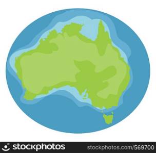Planet earth, illustration, vector on white background.