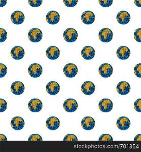 Planet earth pattern seamless in flat style for any design. Planet earth pattern seamless