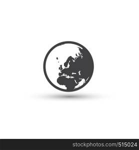 Planet icon. Earth sign. World symbol.