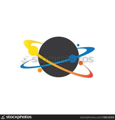 Planet icon logo vector design
