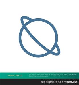 Planet Icon Vector Logo Template Illustration Design. Vector EPS 10.