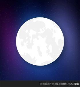 Planet in Space. Realistic moon. Vector stock illustration. Planet in Space. Realistic moon. Vector stock illustration.