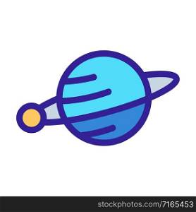 Planet Saturn icon vector. A thin line sign. Isolated contour symbol illustration. Planet Saturn icon vector. Isolated contour symbol illustration