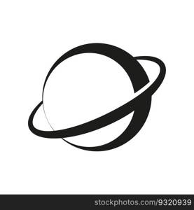 Planet Saturn with planetary ring system flat vector icon for astronomy apps and websites. Vector illustration. Stock image. EPS 10.. Planet Saturn with planetary ring system flat vector icon for astronomy apps and websites. Vector illustration. Stock image.
