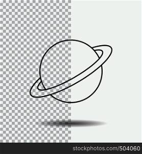 planet, space, moon, flag, mars Line Icon on Transparent Background. Black Icon Vector Illustration. Vector EPS10 Abstract Template background