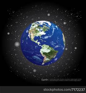 Planet The Earth Vector Illustration