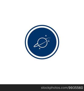 Planet vector icon design illustration ,logo and background.