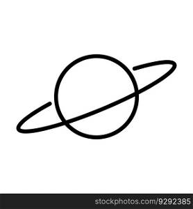 planets icon vector template illustration logo design