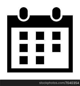 planner, icon on isolated background