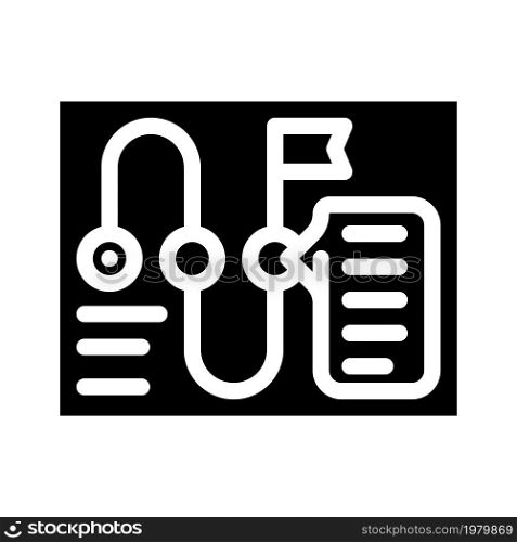 planning strategy business consultant glyph icon vector. planning strategy business consultant sign. isolated contour symbol black illustration. planning strategy business consultant glyph icon vector illustration