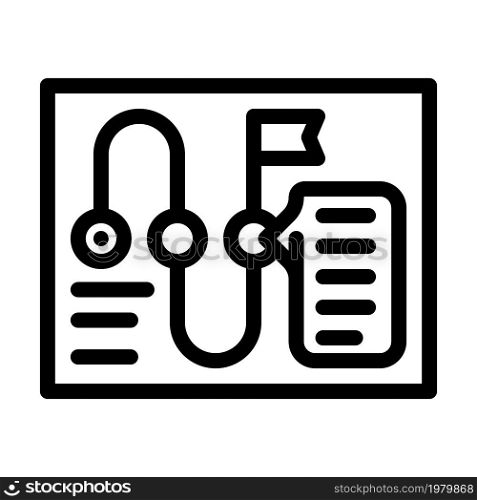 planning strategy business consultant line icon vector. planning strategy business consultant sign. isolated contour symbol black illustration. planning strategy business consultant line icon vector illustration