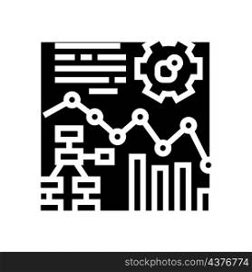 planning strategy erp glyph icon vector. planning strategy erp sign. isolated contour symbol black illustration. planning strategy erp glyph icon vector illustration