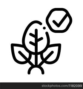 Plant Access Mark Icon Vector. Outline Plant Access Mark Sign. Isolated Contour Symbol Illustration. Plant Access Mark Icon Vector Outline Illustration