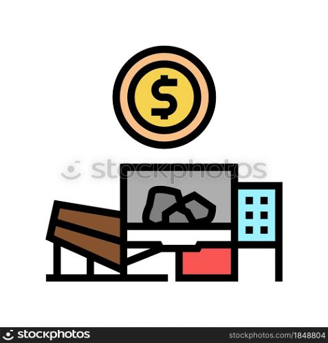 plant and equipment sales color icon vector. plant and equipment sales sign. isolated symbol illustration. plant and equipment sales color icon vector illustration