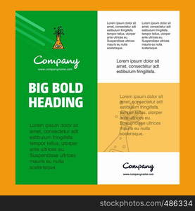 Plant Business Company Poster Template. with place for text and images. vector background