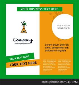 Plant Company Brochure Template. Vector Busienss Template
