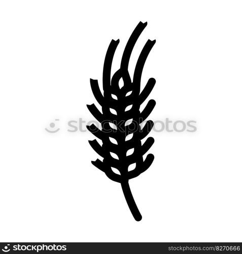 plant green wheat line icon vector. plant green wheat sign. isolated contour symbol black illustration. plant green wheat line icon vector illustration