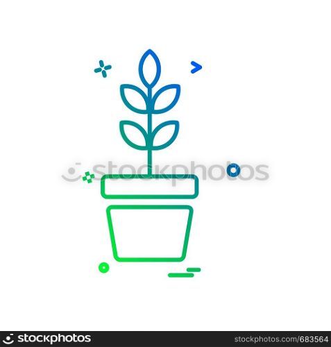 Plant icon design vector