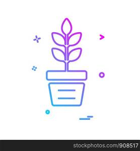 Plant icon design vector