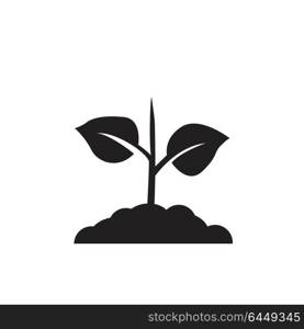 plant icon. sign design