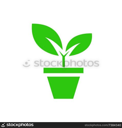 plant icon. sign design