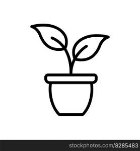 Plant icon vector on trendy design