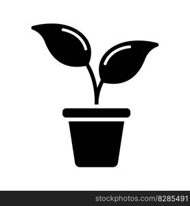 Plant icon vector on trendy design